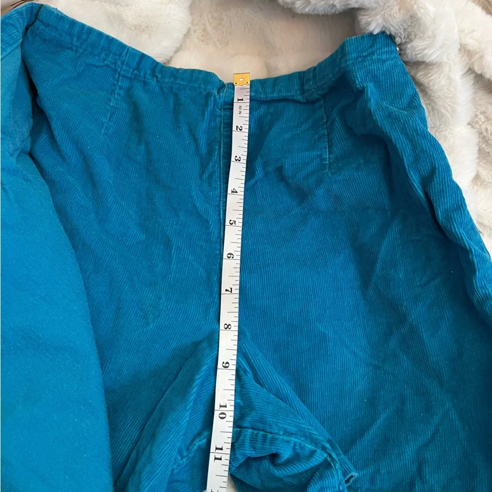 Vintage 90s Old Navy Girls 8/10 Blue Corduroy Snap Midwest Cowgirl Skort Preppy